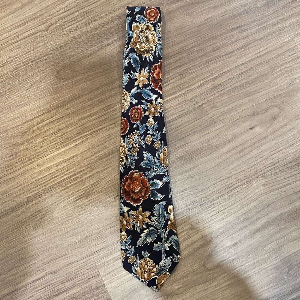 Vintage Ted Lapidus Floral Tie
